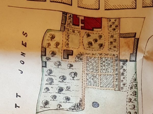 Plan of The Cottage and grounds